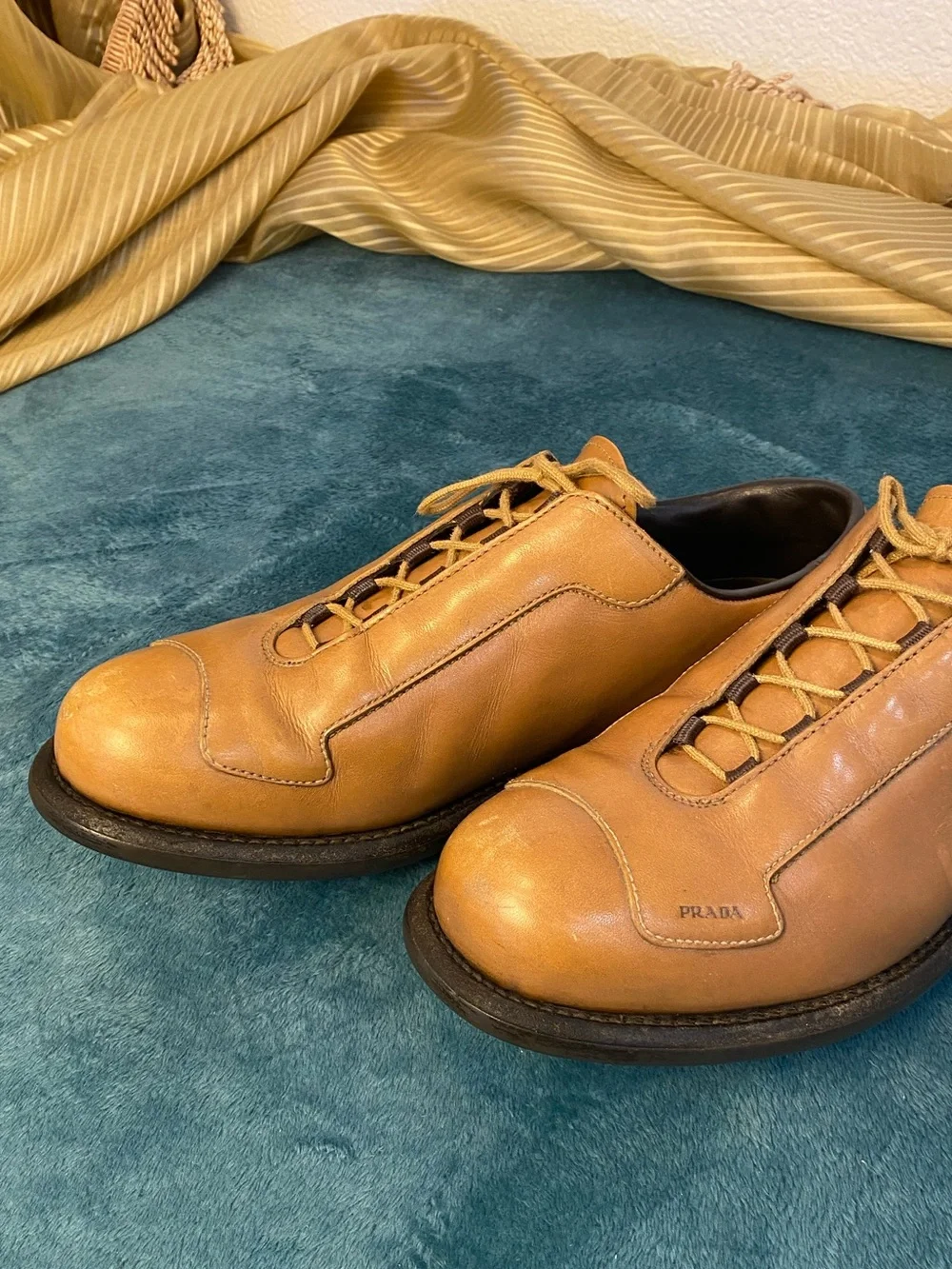 Prada classic tan